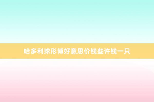 哈多利球形博好意思价钱些许钱一只